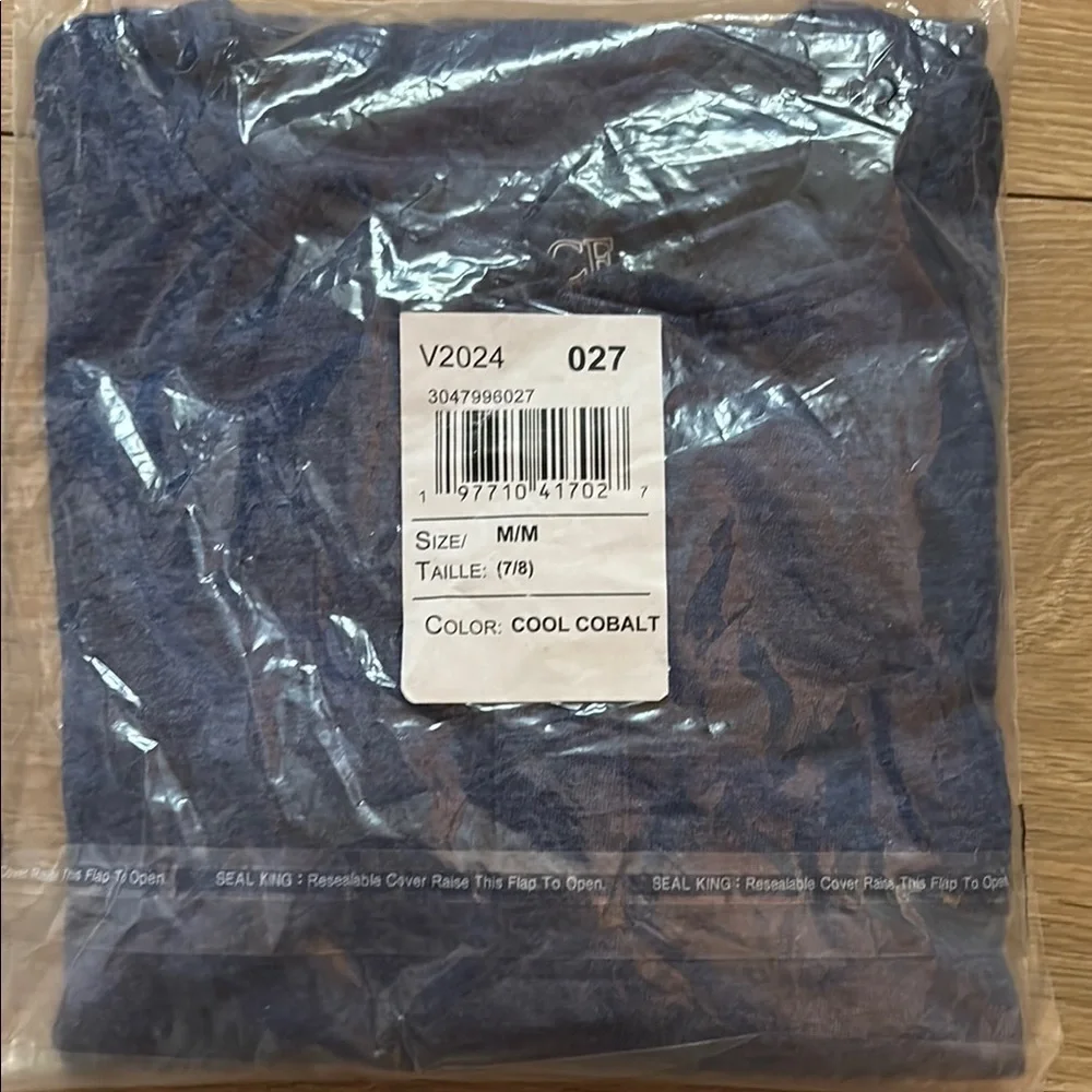 New in Bag Boys Cobalt Blue Henley Long Sleeve
